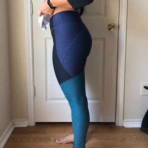 Outdoor Voices Tri-Tone Leggings